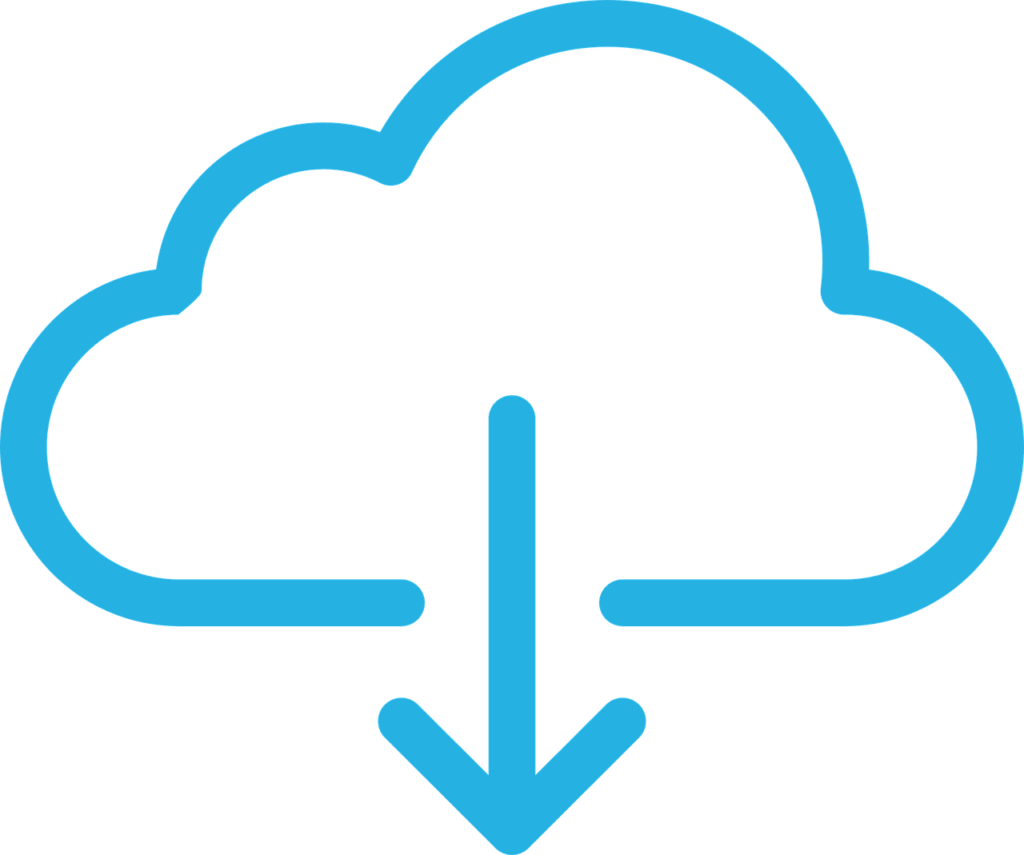 Free download cloud file download vector